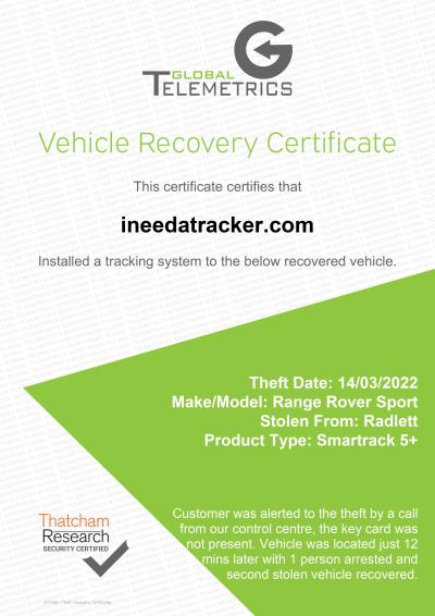 Range Rover Sport Recovered
